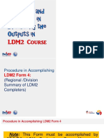 LDM2 Evaluation Quick Guide For ACCOMPLISHING LDM2 FORM 4 1