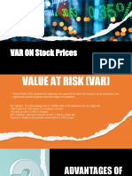 VAR ON Stock Prices: - By: - Shubham Tyagi - Vaibhav Mishra