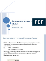 Pekan 5 - Teknik Reaksi Kimia 1 - Pengaruh Suhu Terhadap Laju Reaksi