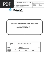 Diseno de Maquinas y Elementos Lab Informe Mensual 1 Tecsup