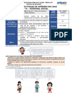 Ficha de Actividad de Aprendo en Casa S33 Dia1