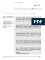 Development of Nanomaterial Chemosensors For Toxic Metal Ions Sensing