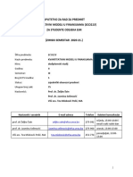 Uputstvo Za Rad ECO213 - 2020-21