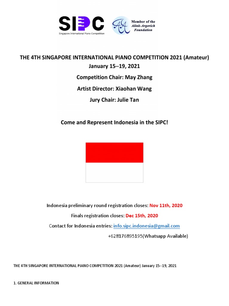 SIPC Amateur Terms and Condition | PDF | Video | Entertainment (General)