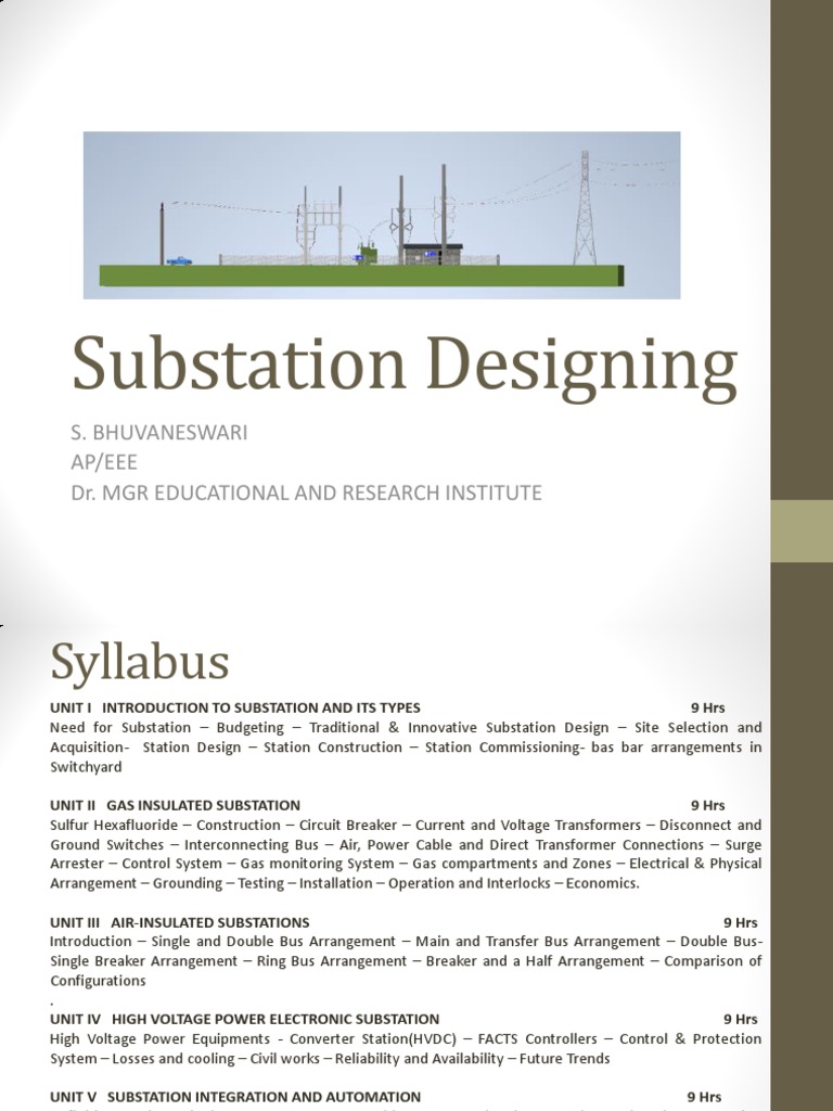 Six common bus configurations in substations up to 345 kV