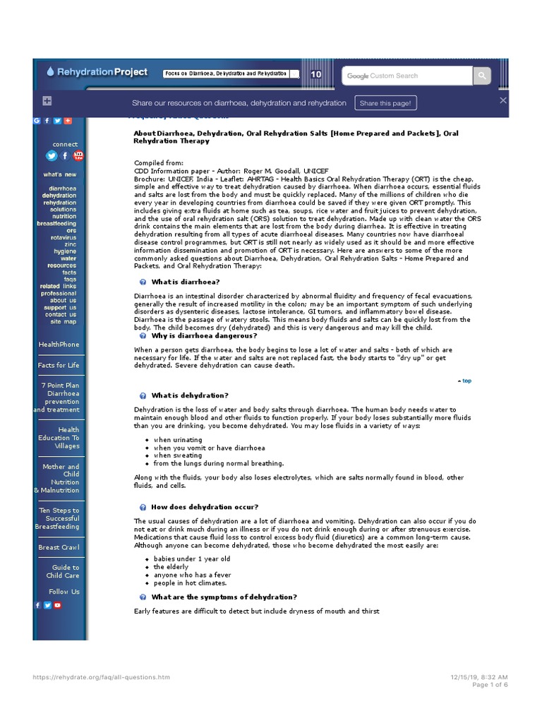 FAQs - Frequently Asked Questions About Diarrhoea Diarrhea Diarrea ...