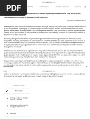 IELTS Writing Evaluation 7