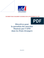 directives AFD Passation des marchés 2013