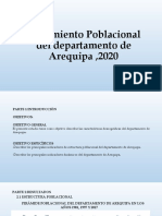 Crecimiento Poblacional Del Departamento de Arequipa, 2020