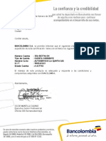 Certificacion La Quinta Bancolombia