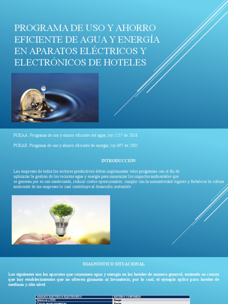 Programa de Uso y Ahorro Eficiente de Agua y Energía | Descargar gratis ...