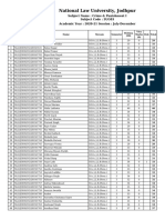 Marks List - 3UG03 PDF