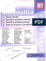 Culegere Clasa A XI A MATEMATICĂ M1 2 CAMPION PDF