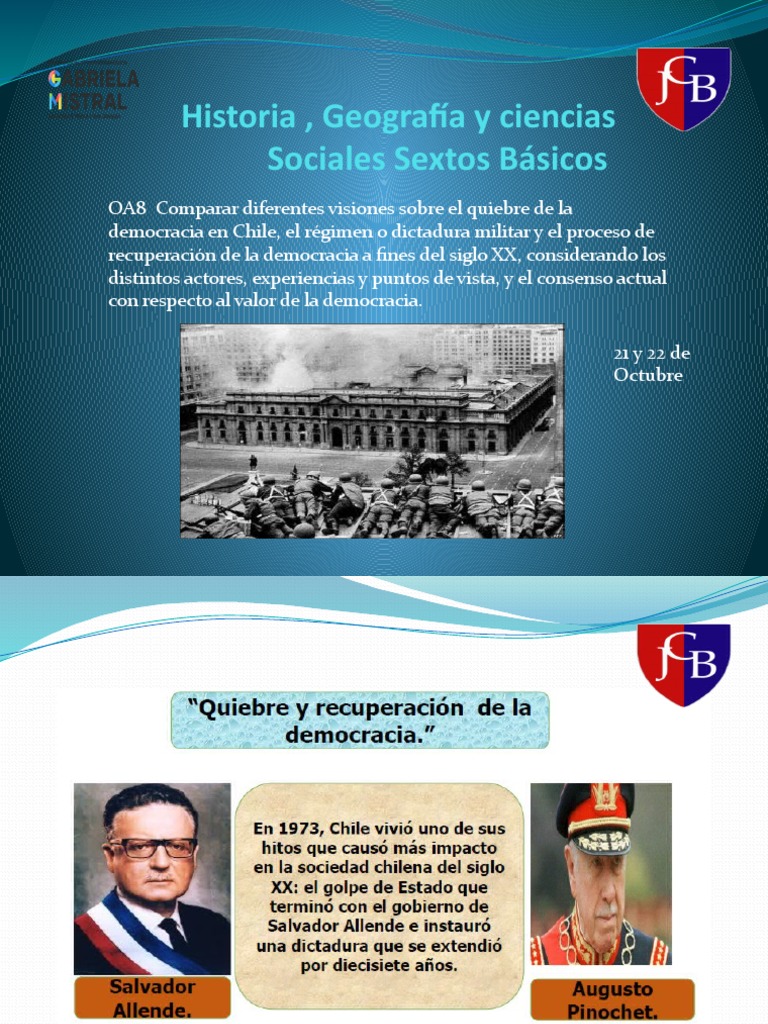 Quiebre y Recuperación de la Democracia en Chile | PDF