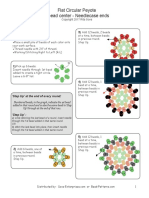 Flat Circular Peyote 6 Bead Center - Needlecase Ends: Get Ready