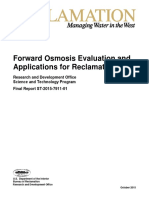 7911 Forward Osmosis Evaluation and Applications For Reclamation