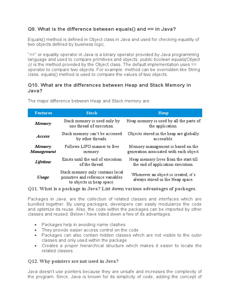 Understanding Key Java Concepts: A Comparison of Object Equality ...
