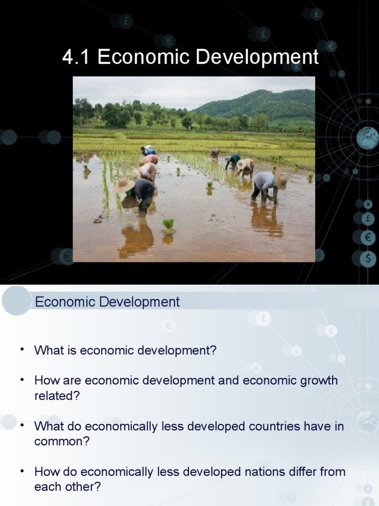 4.1 Economic Development | PDF | Economic Development | Economic Growth