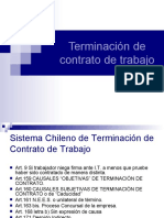 Terminación de Contrato de Trabajo