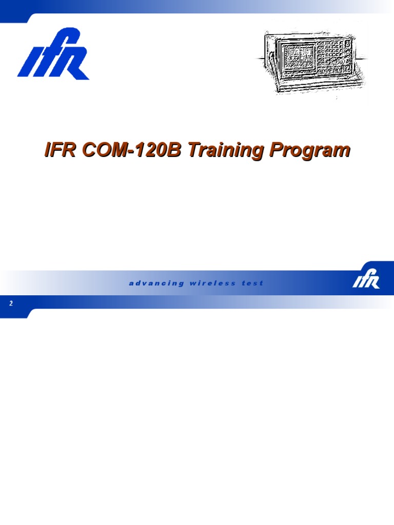 IFR COM-120B Training Overview | PDF | Radio | Frequency Modulation