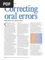 Correcting Oral Errors (2012)