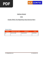 Getting Started With Oracle (TRCS) Tax Reporting Cloud Service Part I