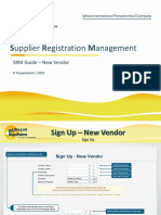 Supplier Registration Management: SRM Guide - New Vendor