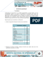 AA2 Evidencia Ingredientes No Carnicos