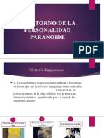 Trastorno de La Personalidad Paranoide