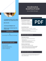 Navy Blue and Black Professional Resume