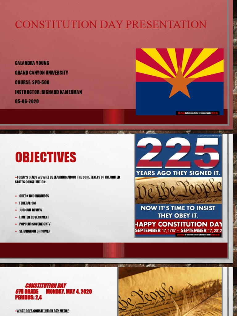 Constitution Day Overview for GCU | PDF | United States Congress ...