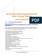 NX 10 Sheet Metal Design Advanced Video TrainingTutorials