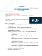 Programme Instrumentation Et Métrologie LEEA2 - S3 PDF