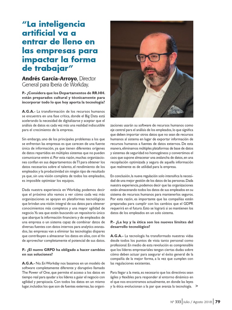 La Inteligencia Artificial Va A Entrar de Lleno en Las Empresas para ...