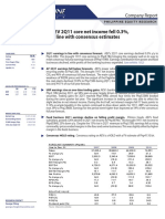 Aboitiz Equity Ventures: AEV 2Q11 Core Net Income Fell 0.3%, in Line With Consensus Estimates
