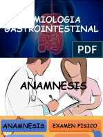 ANAMNESIS semiologia gastro intestinal