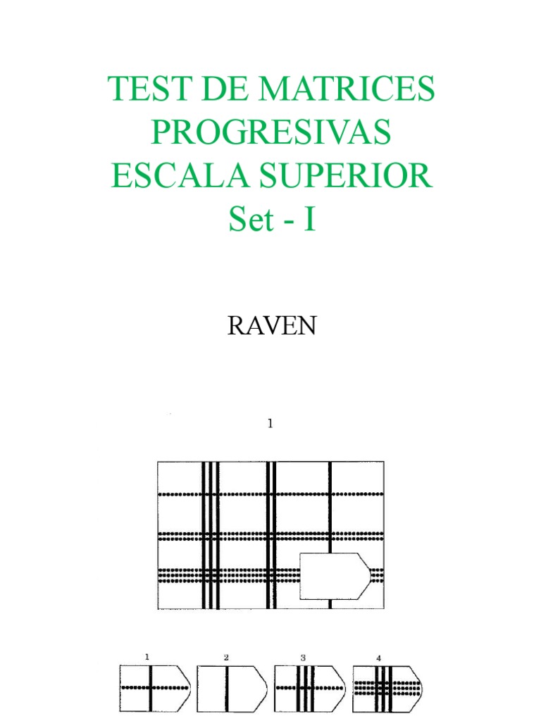 3.1 Raven Escala Superior Set I - Laminas | PDF