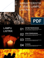 Jenis & Karakteristik Lampu Listrik