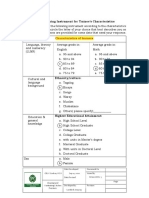 Data Gathering Instrument For Trainee