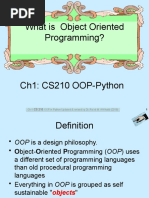 What Is Object Oriented Programming?: Ch-1 OOP in Python Updated & Revised by Dr. Ra'ed M. Al-Khatib (2019)