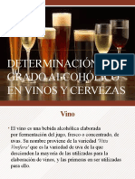 Determinación de Grado Alcohólico en Vinos y Cervezas (MAMV)