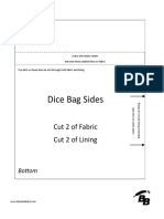 Dice Bag Sewing Pattern