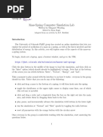 Spring-Mass Oscillation Lab Guide | PDF | Metrology | Applied And ...