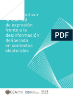 Guía para Garantizar La Libertad de Expresión Frente A La Desinformación Deliberada en Contextos Electorales