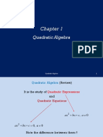Quadratic Algebra Chapter 1 Review