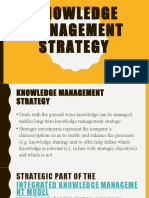 1. Knowledge Management Strategy