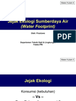 Jejak Ekologi - Water Footprint