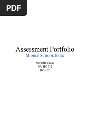 assessment portfolio