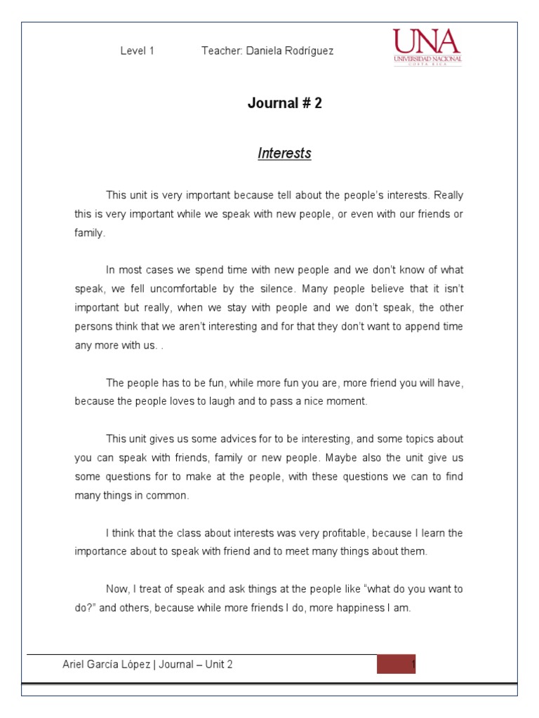 Journal 2 | PDF