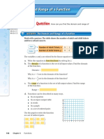 Domain and Range of A Function 4.1: Activity